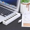 HUB USB 2.0 con 7 puertos con interruptor - Imagen 4