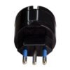 Adaptador enchufe de corriente europeo (Schuko 4.8 Hembra) a Italiano (Chile 4.0 Macho) - Imagen 2