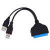 Adaptador USB Doble 3.0 Disco Duro Sata 2.5