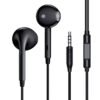 Audífonos manos libres Negros Jack 3.5 mm 1hora