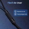 Audífonos manos libres Negros Jack 3.5 mm 1hora - Imagen 6