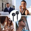 Audífonos manos libres Negros Jack 3.5 mm 1hora - Imagen 3