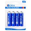 Pack de 4 Pilas Alcalinas AA 1Hora