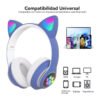 Audífonos inalambricos Bluetooth Cat Me-1 con luces Led - Imagen 4