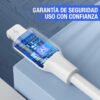 Cable de iPhone USB a Lightning 2.1A - 1Hora - Imagen 4