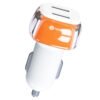 Cargador de auto - 2 puertos USB / 2.4AU CC-2209 Maxam naranja
