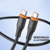 Cable USB-C a USB-C Vidvie CB4031C&C 1 metro - Imagen 5