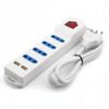 Alargador 4 Tomas 2 Usb 150cm Cable Extensión Zapatilla - Imagen 2