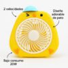 Ventilador de escritorio diseño pato 2 velocidades 20W - Imagen 3