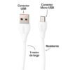 Cargador Vidvie CE02 2 Puertos USB 2.4A con Cable 1m - Imagen 5