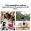 Kit de grabación de video AY-49 con luz micrófono y trípode - Imagen 7